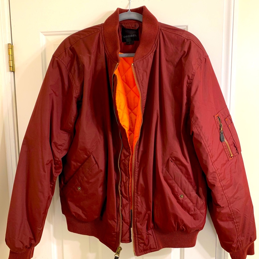 Burgundy Bomber Jacket